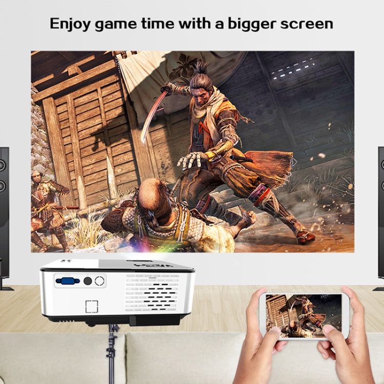 Cheerlux C9 1920x1080P HD Android Smart Projector, Support HDMI x 2 / USB x 2 / VGA / AV(Black) - LED Projector by Cheerlux | Online Shopping South Africa | PMC Jewellery | Buy Now Pay Later Mobicred