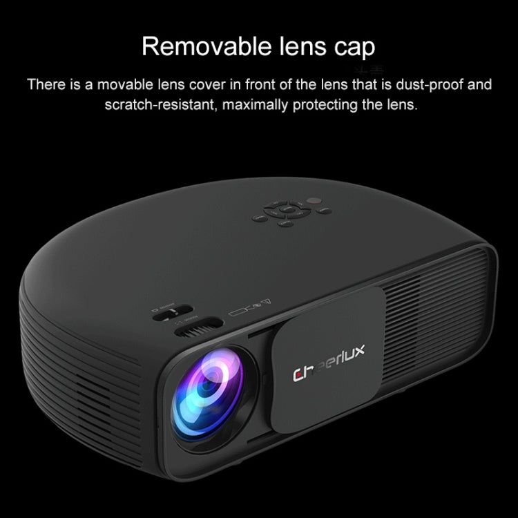 Cheerlux CL760 3600 Lumens 1280x800 720P 1080P HD Android Smart Projector, Support HDMI x 2 / USB x 2 / VGA / AV(Black) - LED Projector by Cheerlux | Online Shopping South Africa | PMC Jewellery | Buy Now Pay Later Mobicred