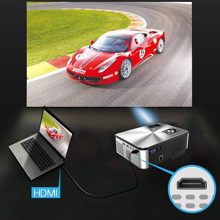 Cheerlux C9 1920x1080P HD Same Screen Smart Projector, Support HDMI x 2 / USB x 2 / VGA / AV (Black) - LED Projector by Cheerlux | Online Shopping South Africa | PMC TechLife | Buy Now Pay Later Mobicred