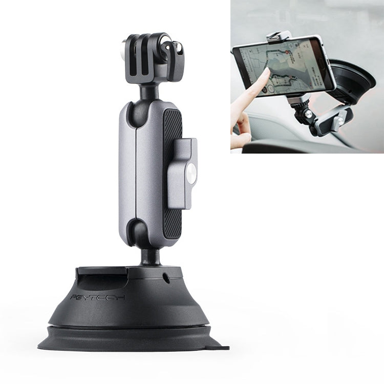 PGYTECH P-GM-132 Action Camera Suction Cup Phone Holder for DJI Osmo Action & GoPro 8/7(Silver) - Mount & Holder by PGYTECH | Online Shopping South Africa | PMC Jewellery | Buy Now Pay Later Mobicred