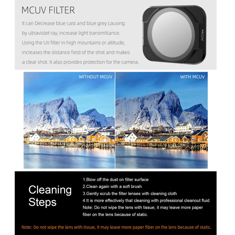 Sunnylife A2S-FI9341 MCUV Lens Filter for DJI Air 2S - free shipping - PMC TechLife - Order now!