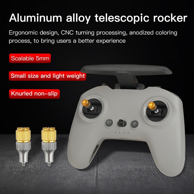 RCSTQ Two-color Retractable Thumb Rocker Joystick for DJI FPV Combo Drone Remote Control - free shipping - PMC TechLife - Order now!