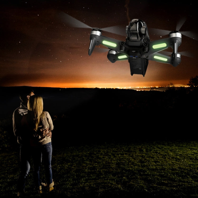 RCSTQ 2 PCS Luminous Sticker Night Flight Sticker for DJI FPV Drone - Protective Film & Stickers by RCSTQ | Online Shopping South Africa | PMC TechLife | Buy Now Pay Later Mobicred