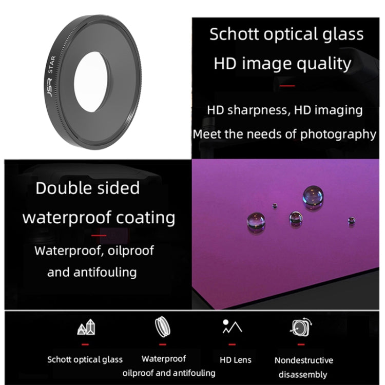 JSR Starlight Lens Filter For DJI Osmo Action 3 - Lens Filter by JSR | Online Shopping South Africa | PMC TechLife | Buy Now Pay Later Mobicred