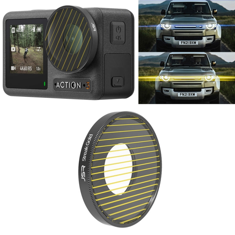 JSR Streak Drawing Lens Filter For DJI Osmo Action 3(Gold) - free shipping - PMC TechLife - Order now!