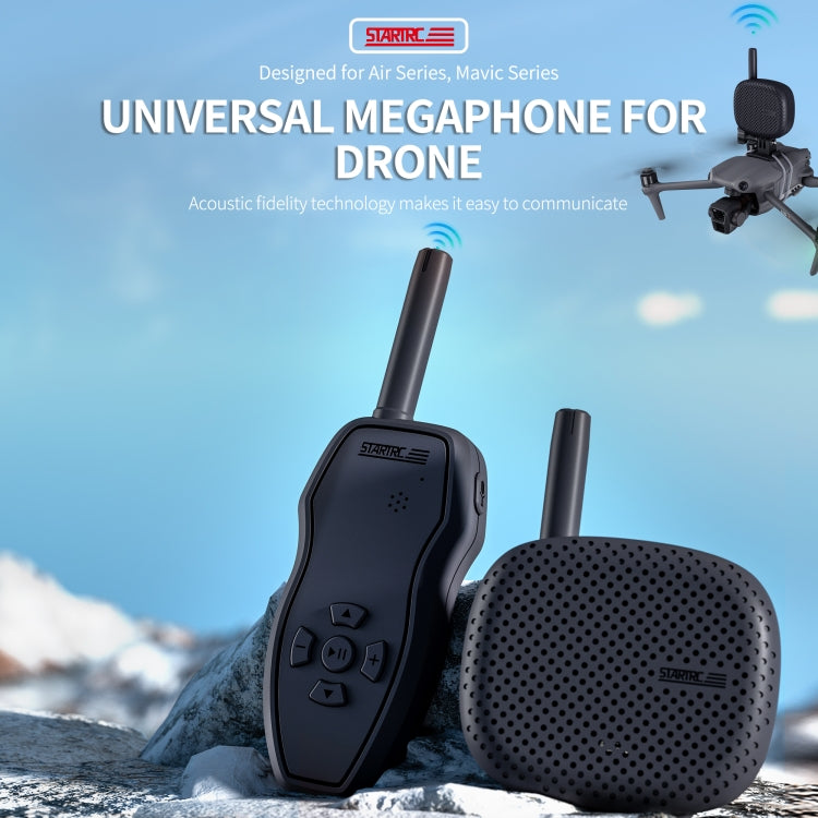 STARTRC Drone Megaphone Wireless Portable Speaker 3KM Control for DJI Mavic / Air / Mini Series (Black) - free shipping - PMC TechLife - Order now!