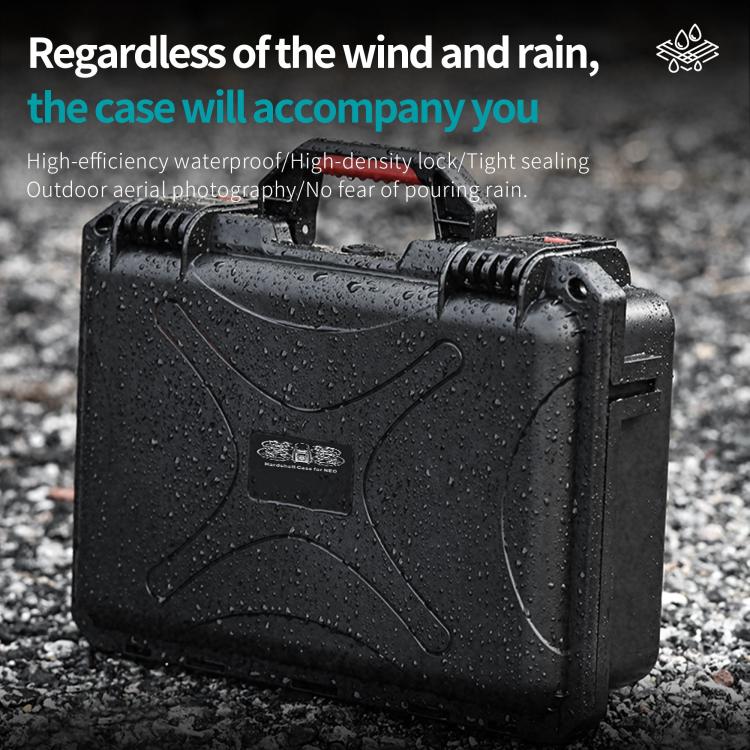 For DJI Neo / RC2 / RC-N3 STARTRC Waterproof PP Suitcase Shoulder Storage Box (Black) - free shipping - PMC TechLife - Order now!