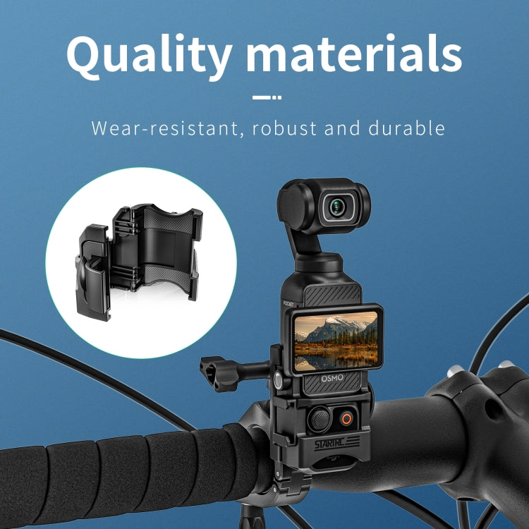 For DJI OSMO Pocket 3 STARTRC Multifunctional Fixed Mount Expansion Adapter Bracket (Black) - Mount & Holder by STARTRC | Online Shopping South Africa | PMC Jewellery | Buy Now Pay Later Mobicred