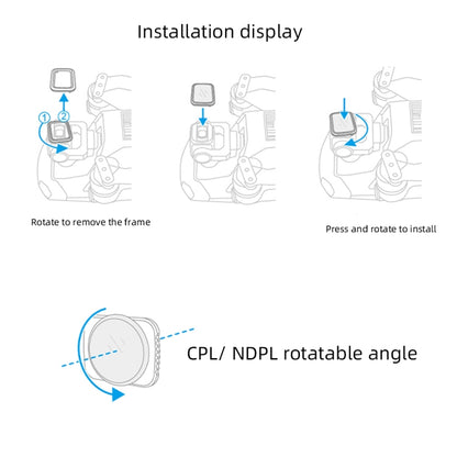 JSR Drone 4 in 1 ND8-PL+ND16-PL+ND32-PL+ND64-PL Lens Filter for DJI MAVIC Air 2 - Mavic Lens Filter by JSR | Online Shopping South Africa | PMC Jewellery | Buy Now Pay Later Mobicred