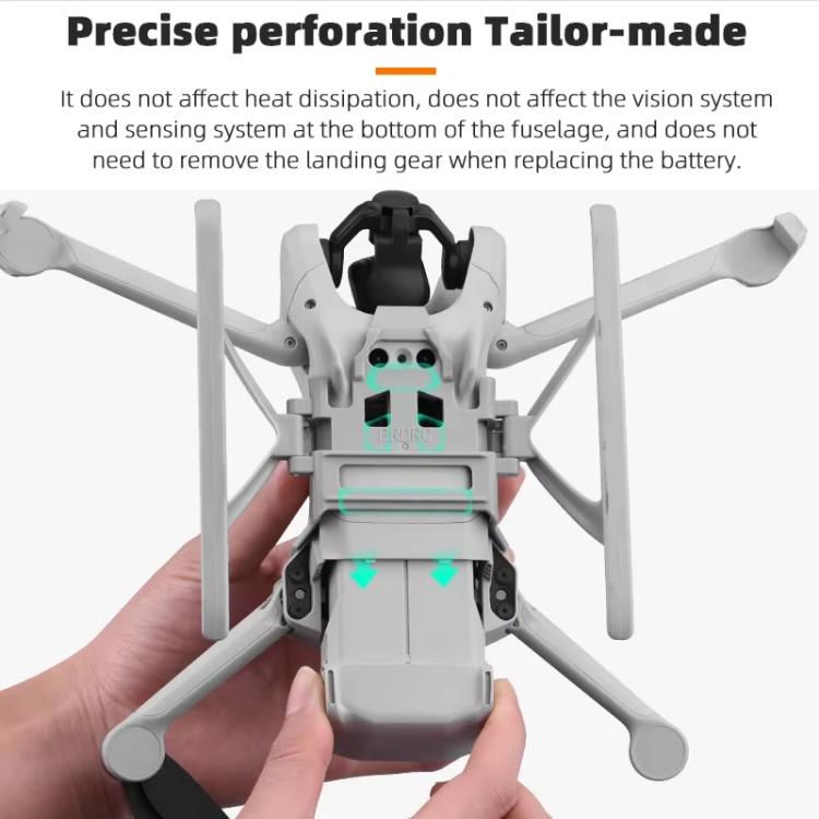 For DJI Mini 3 / 3 Pro BRDRC Folding Heightened Landing Gear Training Rack (Grey) - free shipping - PMC TechLife - Order now!