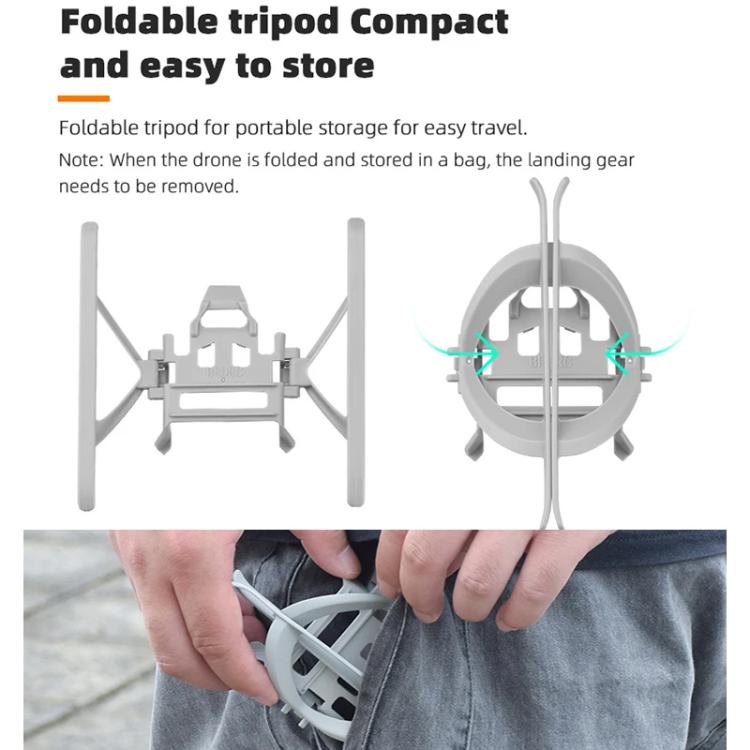 For DJI Mini 3 / 3 Pro BRDRC Folding Heightened Landing Gear Training Rack (Grey) - free shipping - PMC TechLife - Order now!