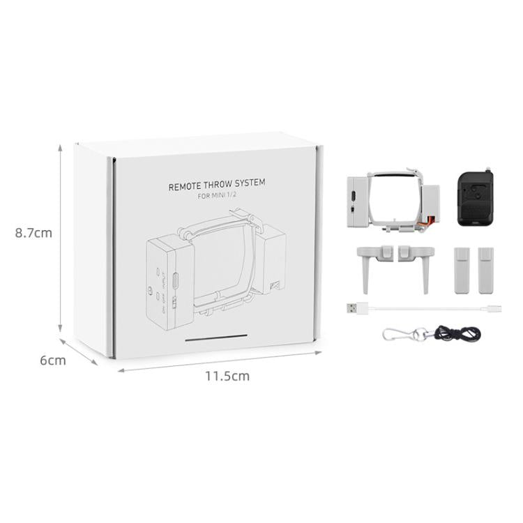 For DJI Mini 2 / Mavic Mini Air-Dropping System Thrower Parabolic (Grey) - free shipping - PMC TechLife - Order now!