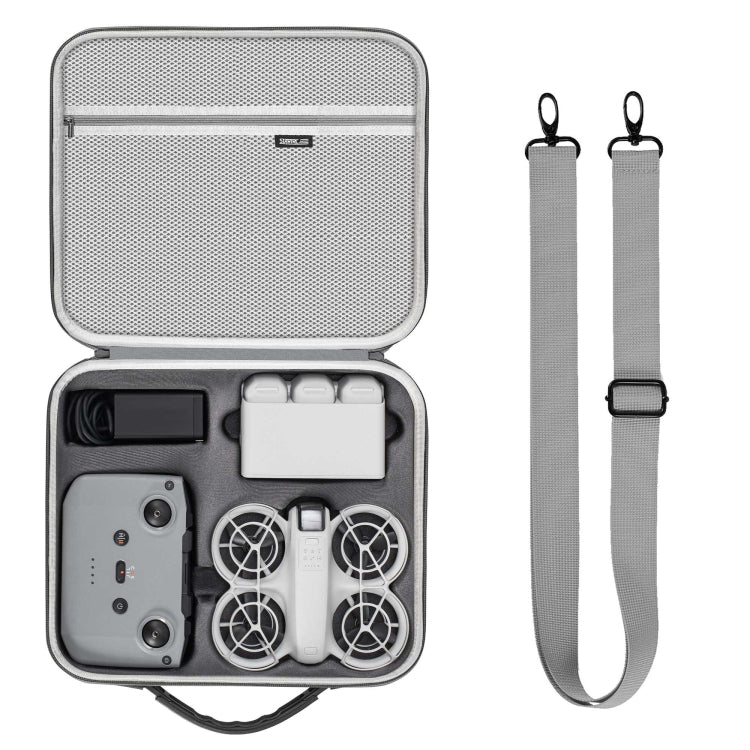 For DJI Neo STARTRC Shoulder PU Storage Bag Handbag (Grey) - free shipping - PMC TechLife - Order now!