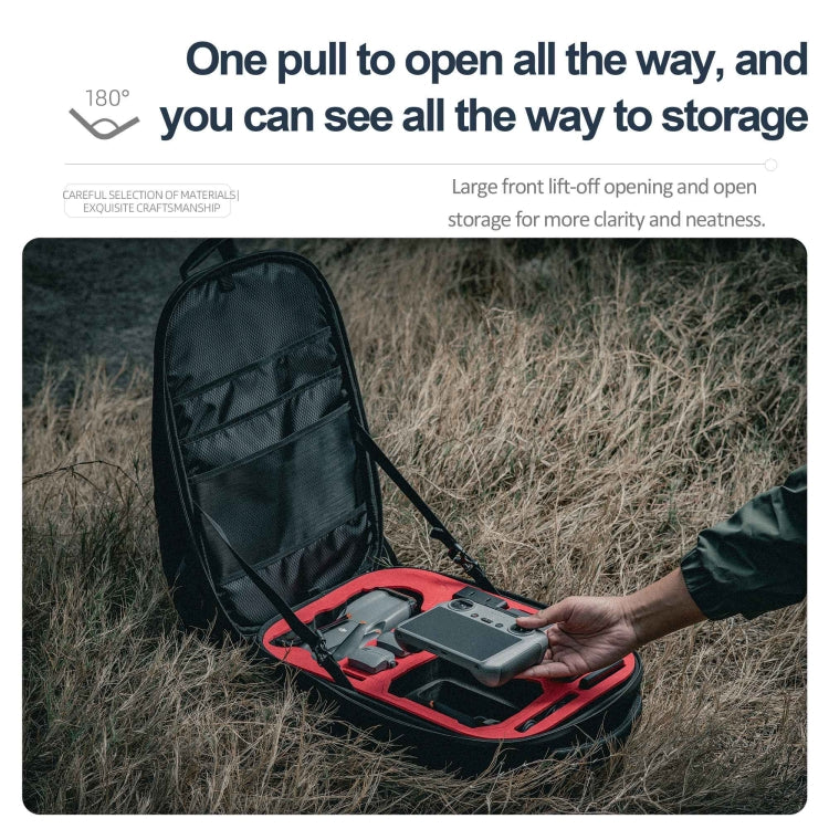STARTRC Hard Shell Waterproof Shoulders Bag Backpack for DJI Mavic 3 Pro / Mavic 3 Classic (Black) - free shipping - PMC TechLife - Order now!