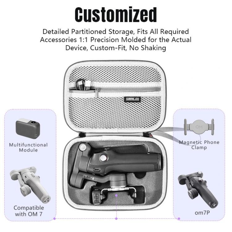 For DJI Osmo Mobile 7 / 7P STARTRC Portable Body Travel Carrying Bag (Grey) - free shipping - PMC TechLife - Order now!