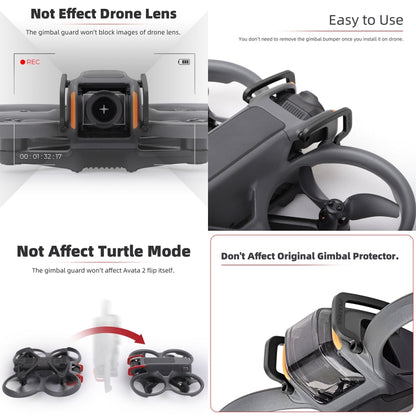 For DJI Avata 2 Sunnylife Gimbal Aluminum Anti-collision Bumper (Black) -  by Sunnylife | Online Shopping South Africa | PMC Jewellery | Buy Now Pay Later Mobicred