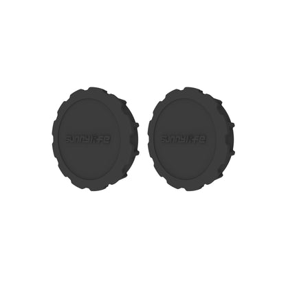 For DJI Osmo Action 3 / 4 Sunnylife 2pcs Scratch-resistant Camera Lens Cap Cover (Black) -  by Sunnylife | Online Shopping South Africa | PMC Jewellery | Buy Now Pay Later Mobicred