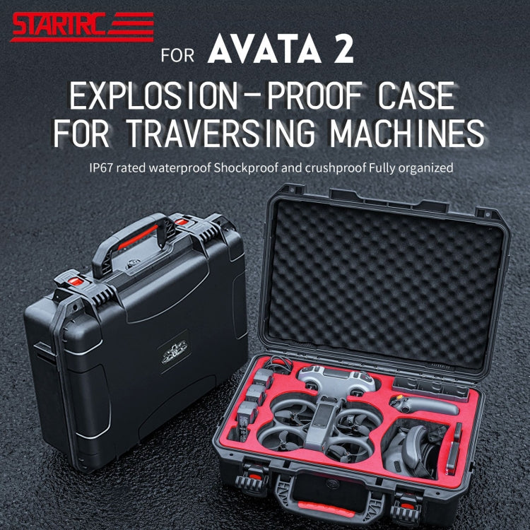 For DJI Avata 2 STARTRC M2 ABS Waterproof Shockproof Suitcase Storage Box (Black) -  by STARTRC | Online Shopping South Africa | PMC Jewellery | Buy Now Pay Later Mobicred