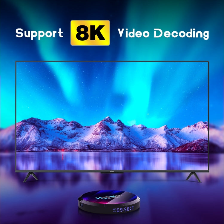 H96 Max 8K Ultra HD Smart TV Box Android 13.0 Media Player with Remote Control, RK3528 Quad-Core, 4GB+32GB(UK Plug) - RK3318 by PMC Jewellery | Online Shopping South Africa | PMC Jewellery | Buy Now Pay Later Mobicred