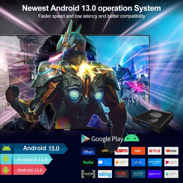 X88 Pro 13 Android 13.0 Smart TV Box with Remote Control, RK3528 Quad-Core, 4G+64GB (UK Plug) - Others by PMC TechLife | Online Shopping South Africa | PMC TechLife | Buy Now Pay Later Mobicred