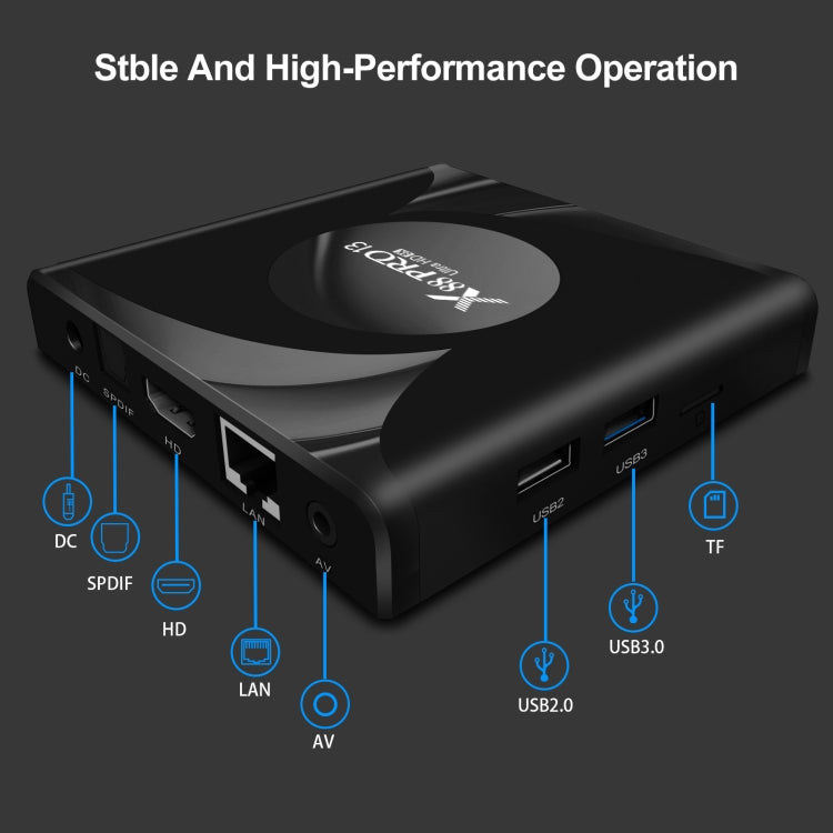 X88 Pro 13 Android 13.0 Smart TV Box with Remote Control, RK3528 Quad-Core, 4G+64GB (UK Plug) - Others by PMC TechLife | Online Shopping South Africa | PMC TechLife | Buy Now Pay Later Mobicred