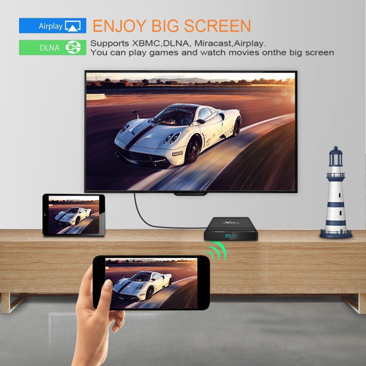 X96 Air 8K Smart TV BOX Android 9.0 Media Player with Remote Control, Quad-core Amlogic S905X3, RAM: 2GB, ROM: 16GB, Dual Band WiFi, EU Plug - Amlogic S905 by PMC Jewellery | Online Shopping South Africa | PMC Jewellery | Buy Now Pay Later Mobicred