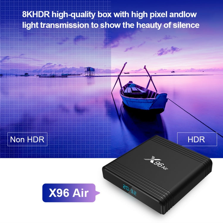 X96 Air 8K Smart TV BOX Android 9.0 Media Player with Remote Control, Quad-core Amlogic S905X3, RAM: 2GB, ROM: 16GB, Dual Band WiFi, EU Plug - Amlogic S905 by PMC Jewellery | Online Shopping South Africa | PMC Jewellery | Buy Now Pay Later Mobicred