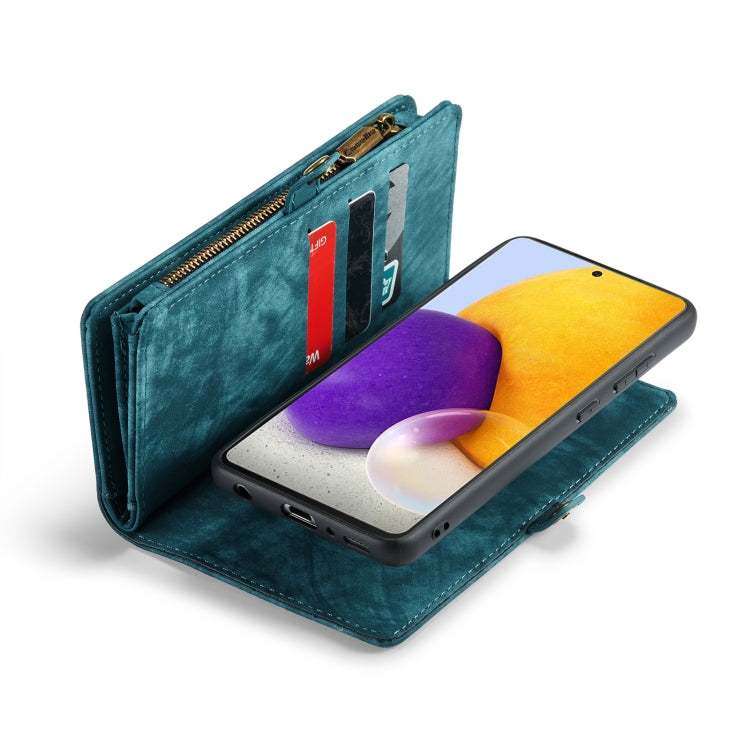 CaseMe-008 For Samaung Galaxy A30S／A50S／A50 Detachable Multifunctional Flip Leather Case (Blue) - free shipping - PMC Jewellery - Order now!