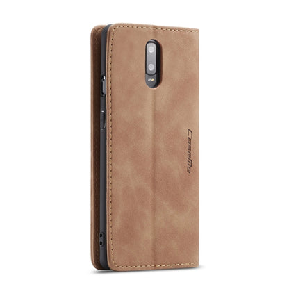 CaseMe-013 Multifunctional Horizontal Flip Leather Case with Card Slot & Holder for OnePlus 7(Brown) - OnePlus Cases by CaseMe | Online Shopping South Africa | PMC Jewellery | Buy Now Pay Later Mobicred