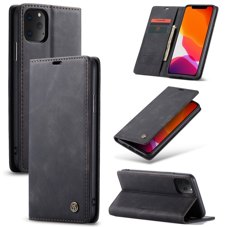 CaseMe-013 Multifunctional Horizontal Flip Leather Case with Card Slot & Holder & Wallet for iPhone 11 Pro(Black) - free shipping - PMC Jewellery - Order now!