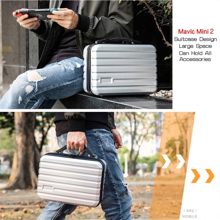 ls-S004 Portable Waterproof Drone Handbag Storage Bag for DJI Mavic Mini 2(Silver + Black Liner) - free shipping - PMC TechLife - Order now!