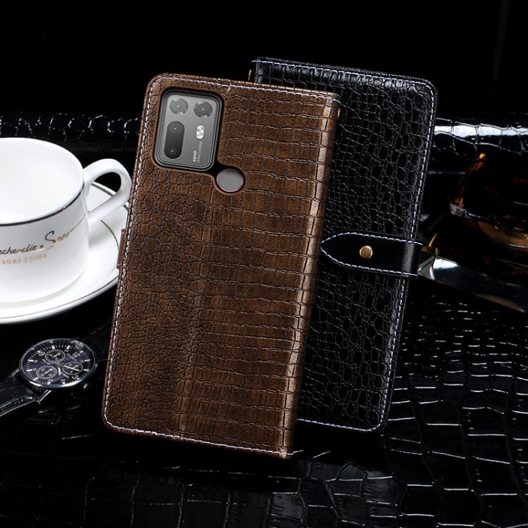 For HTC Desire 20+ idewei Crocodile Texture Horizontal Flip Leather Case with Holder & Card Slots & Wallet(Dark Blue) - More Brand by idewei | Online Shopping South Africa | PMC Jewellery | Buy Now Pay Later Mobicred