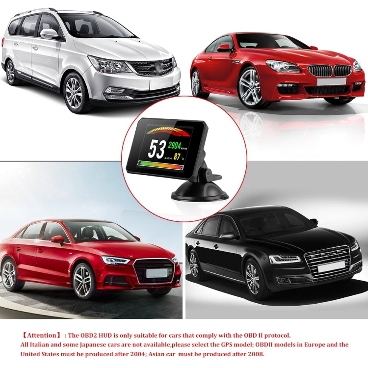 P16 Car HUD Head-up Display OBD2 Fault Code Elimination - Head Up Display System by PMC TechLife | Online Shopping South Africa | PMC TechLife | Buy Now Pay Later Mobicred