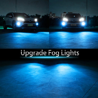 9006 2 PCS DC12-24V / 8.6W Car Double Colors Fog Lights with 24LEDs SMD-3030 & Constant Current, Bag Packaging(White Light + Ice Blue Light) - Fog / Driving Lights by PMC Jewellery | Online Shopping South Africa | PMC Jewellery | Buy Now Pay Later Mobicred