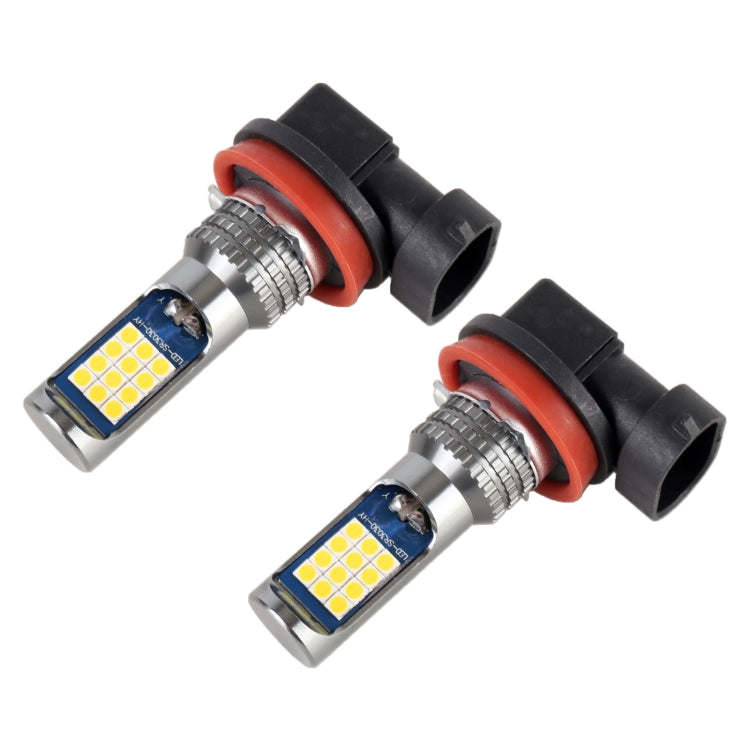 H11 / H8 2 PCS DC12-24V / 8.6W Car Fog Lights with 24LEDs SMD-3030 & Constant Current, Bag Packagin(Gold Light) - Fog / Driving Lights by PMC Jewellery | Online Shopping South Africa | PMC Jewellery | Buy Now Pay Later Mobicred