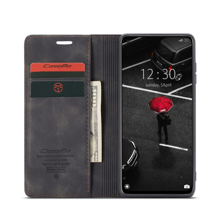 For Xiaomi Mi 10T Lite 5G CaseMe-013 Multifunctional Retro Frosted Horizontal Flip Leather Case with Card Slot & Holder & Wallet(Black) - Xiaomi Cases by CaseMe | Online Shopping South Africa | PMC Jewellery | Buy Now Pay Later Mobicred