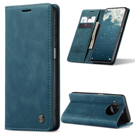 For Xiaomi Mi 10T Lite 5G CaseMe-013 Multifunctional Retro Frosted Horizontal Flip Leather Case with Card Slot & Holder & Wallet(Blue) - Xiaomi Cases by CaseMe | Online Shopping South Africa | PMC Jewellery | Buy Now Pay Later Mobicred