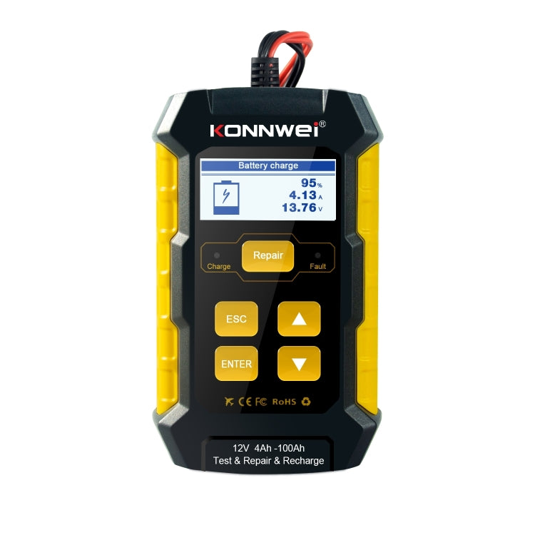 KONNWEI KW510 3 in 1 Car Battery Tester / Charger / Repairer, Support 8 Languages (EU Plug) - Code Readers & Scan Tools by KONNWEI | Online Shopping South Africa | PMC Jewellery | Buy Now Pay Later Mobicred