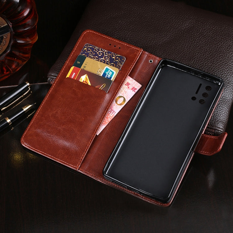 For UMIDIGI A7S idewei Crazy Horse Texture Horizontal Flip Leather Case with Holder & Card Slots & Wallet(Rose Red) - More Brand by idewei | Online Shopping South Africa | PMC Jewellery | Buy Now Pay Later Mobicred