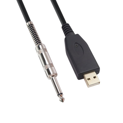 US48S USB to 6.35mm Electric Guitar Recording Cable, Cable Length:3m - Microphone Audio Cable & Connector by PMC Jewellery | Online Shopping South Africa | PMC Jewellery | Buy Now Pay Later Mobicred