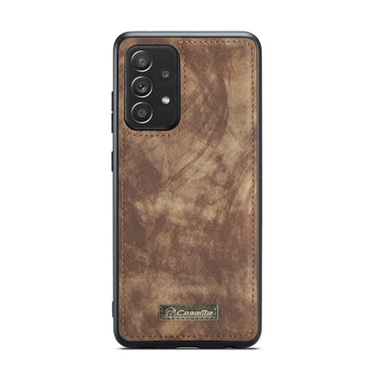 For Samsung Galaxy A52 5G / 4G CaseMe Detachable Multifunctional Horizontal Flip Leather Case, with Card Slot & Holder & Zipper Wallet & Photo Frame(Brown) - Galaxy Phone Cases by CaseMe | Online Shopping South Africa | PMC Jewellery | Buy Now Pay Later Mobicred