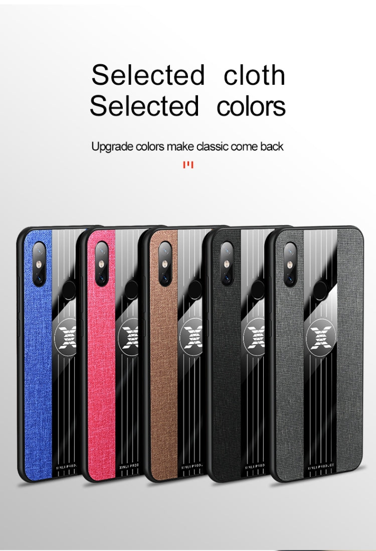 For Xiaomi Mi 8 Lite XINLI Stitching Cloth Texture Shockproof TPU Protective Case(Black) - free shipping - PMC TechLife - Order now!