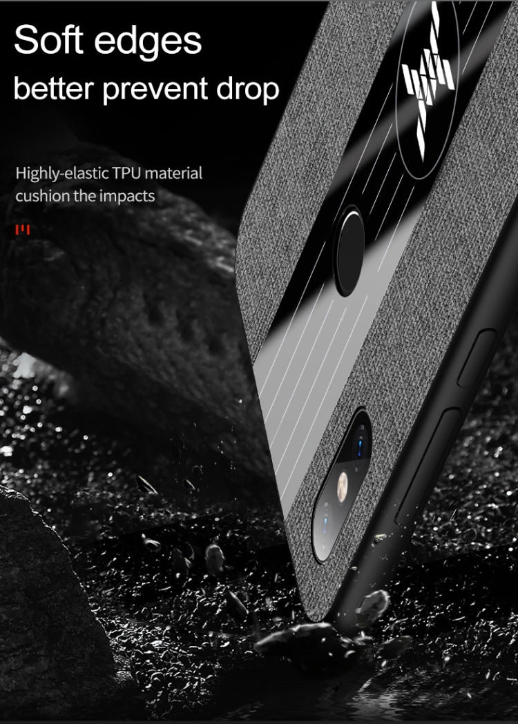 For Xiaomi Mi 8 Lite XINLI Stitching Cloth Texture Shockproof TPU Protective Case(Black) - free shipping - PMC TechLife - Order now!