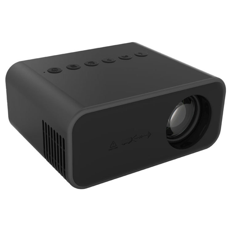 T500 1920x1080P 80 Lumens Portable Mini Home Theater LED HD Digital Projector With Remote Control & Adaptor(Black) - LED Projector by PMC Jewellery | Online Shopping South Africa | PMC Jewellery | Buy Now Pay Later Mobicred