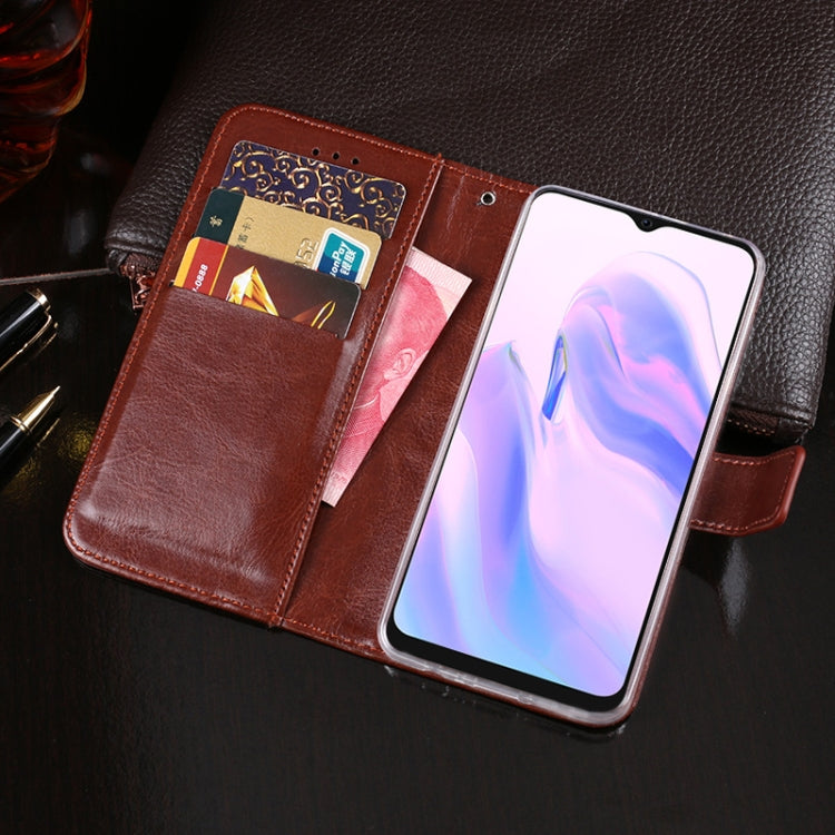 For Blackview A70 idewei Crazy Horse Texture Horizontal Flip Leather Case with Holder & Card Slots & Wallet(Yellow) - More Brand by idewei | Online Shopping South Africa | PMC Jewellery | Buy Now Pay Later Mobicred