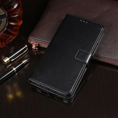 For Blackview A80S idewei Crazy Horse Texture Horizontal Flip Leather Case with Holder & Card Slots & Wallet(Black) - More Brand by idewei | Online Shopping South Africa | PMC Jewellery | Buy Now Pay Later Mobicred