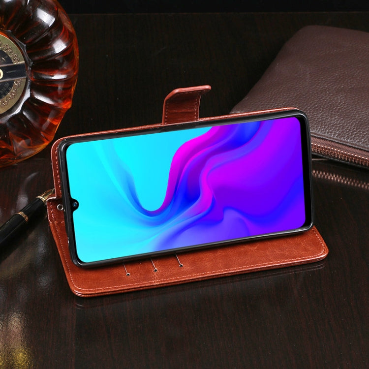 For Blackview A80S idewei Crazy Horse Texture Horizontal Flip Leather Case with Holder & Card Slots & Wallet(White) - More Brand by idewei | Online Shopping South Africa | PMC TechLife | Buy Now Pay Later Mobicred
