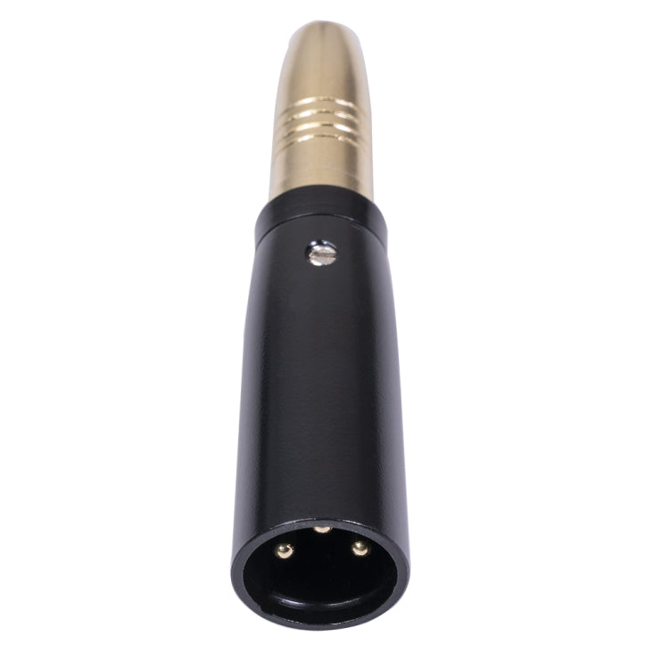 2 PCS LZ1164G Gilded 6.35mm Female to XRL Male Audio Adapter Microphone Stereo Speaker Connector - Microphone Audio Cable & Connector by PMC Jewellery | Online Shopping South Africa | PMC Jewellery | Buy Now Pay Later Mobicred