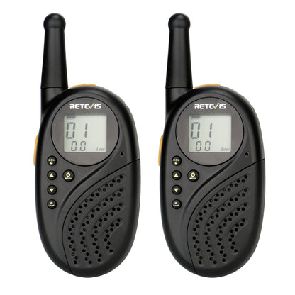 1 Pair RETEVIS RT35 0.5W EU Frequency 446MHz 8CH Handheld Children Walkie Talkie(Black) - Children by RETEVIS | Online Shopping South Africa | PMC Jewellery | Buy Now Pay Later Mobicred