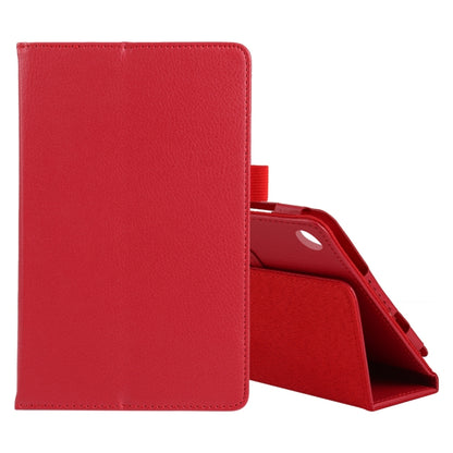 For Lenovo Tab M7 Litchi Texture Solid Color Horizontal Flip Leather Case with Holder & Pen Slot(Red) - Lenovo by PMC Jewellery | Online Shopping South Africa | PMC Jewellery